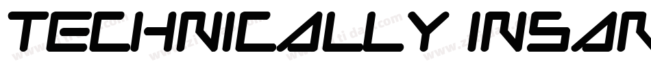 Technically Insane NarrowItalic字体转换
